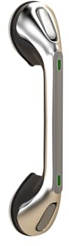 Barra De Ducha con Ventosa, Barra De Apoyo For Baño con Agarre Antideslizante Y Círculo Luminoso De Seguridad, Apta For Personas Mayores Y Discapacitadas, Sin Necesidad De Taladrar.(L-30CM)