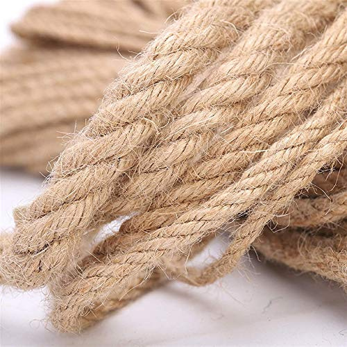 Corde de chanvre épaisse faite à la main - Décoration murale - Ficelle rustique pour la décoration de la maison - Parfait pour les photos et la présentation d'art