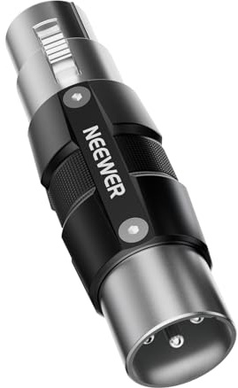 NEEWER PP04 Preamplificador Micrófono Solo para Dinámicos Mics, 3-Pin XLR Preamplificador Accesorio con 25dB Gain & Salida Audio Limpia Pura Alta Fidelidad Baja Impedancia, Requiere 48V Phantom Power