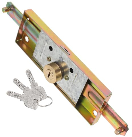 SAFIGLE Serratura Per Porta Scorrevole Robusta Con Chiave Per Sicurezza Antifurto Adatta Per Uso Commerciale e Residenziale Realizzata Con Materiali Durevoli e Design Elegante