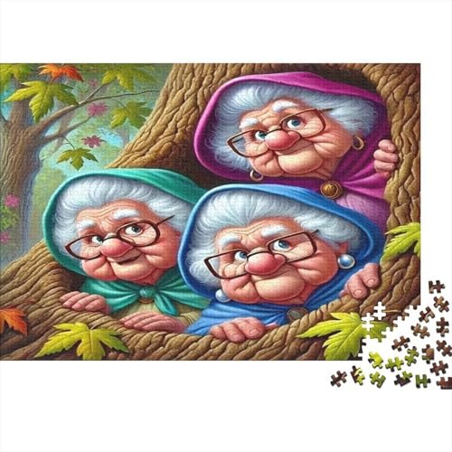 Granny Nest Puzzle Tree House Puzzle for Adults 1000 Piece Recycled Paper Gifts for Men Decompression Challenging Home Gift Idea 38x26cm/1000pcs