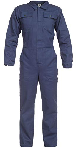 BWOLF ANAX Tuta da Lavoro Uomo Blu Lavoro Uomo - 100% Cotone (S, Blu)