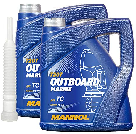 2 x4l, MANNOL 7207 Outboard Marine Boot Öl + Ausgieser