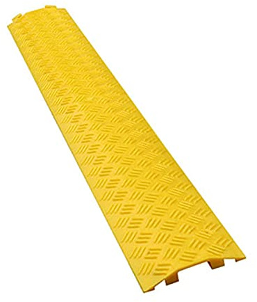 HOME UK Protection au Sol pour Câbles, Pieton Protection Cable au Sol Protection pour Câbles en PVC et Caoutchouc Thermoplastique, Goulotte Protection Convient aux Véhicules