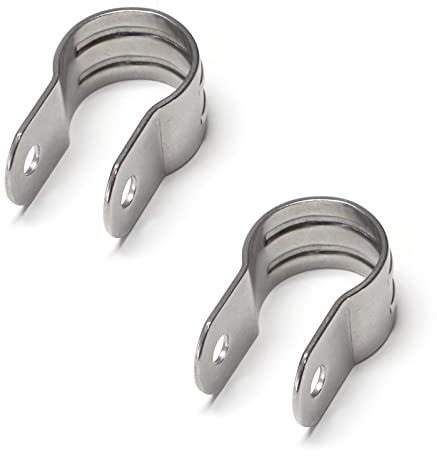 PRIOstahl Rohrschelle Schelle Bügelschelle Schlauchschelle Befestigungschelle Vollschale - U Schelle 25mm x 2 Stück für Rohrbefestigung Rohrhalterung Rohrklemme Verbindung aus Edelstahl V4A
