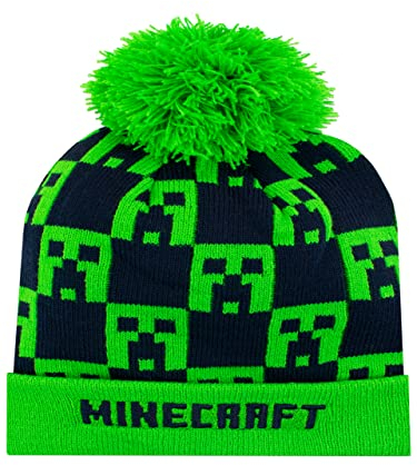 Minecraft Kinder Mütze Grün One Size