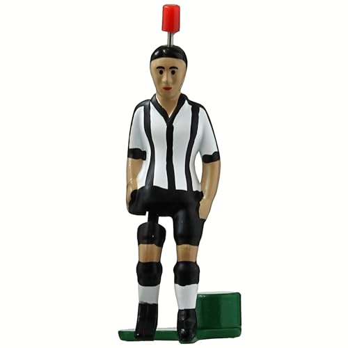 TIPP-KICK Newcastle Top-Kicker I Original Football Player Figures for Kids and Adults I Suitable for all Table Football Games I Black/White Jersey