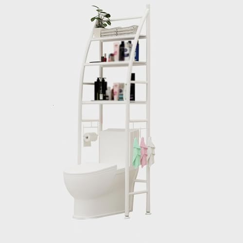GAMAK Scaffale Lavatrice Salvaspazio a Colonna, Mobile sopra WC Scaffale Salvaspazio a Tre Livelli sopra Il Ripiano per Lavatrice e Asciugatrice Assemblaggio Facile (Size : Toilet)