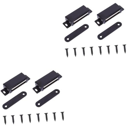 jojofuny 8pcs Magnetic Door Catch Door Drawer Latch Stainless Steel Magnetic Catch for Cupboard Wardrobe