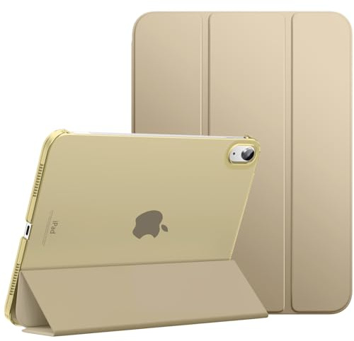 MoKo Hülle für iPad (A16) 11. Generation, iPad 10. Gen, Lehm | Für iPad11/10.9 Zoll Hülle 2025/2022,Schlanke Stand Schutzhülle mit Hart PC Transluzenter Rückseite, Unterstützt Touch ID