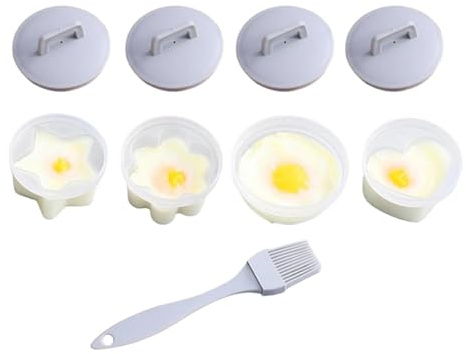 Silicone Egg Boil Silicone Non-Stick 4 Cup No Shell Cook Cups