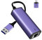 IVSHOWCO Adaptador USB a Ethernet 2 en 1, adaptador USB C 3.0 a Gigabit Ethernet, red LAN, puerto de red de alta velocidad de 1000 Mbps compatible con MacBook Pro, iPad Air Pro, portátil, XPS