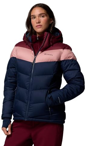 Columbia Damen Abbott Peak 2 Insulated Jacket Skijacke, Collegiate Navy, Rich Wine, Eraser Pink, XL EU