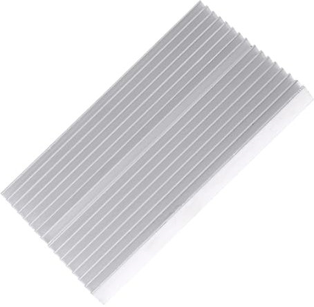 Aluminium Kühlkörper 100x60x10 mm, Heatsink mit guter Wärmeleitfähigkeit, Kühlkörper für LED, Verstärker, Transistor, IC, PC, CPU Kühler, Alu Kühlflosse für effiziente Wärmeableitung
