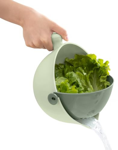 Scolatutto bicolore verde scuro e chiaro in plastica