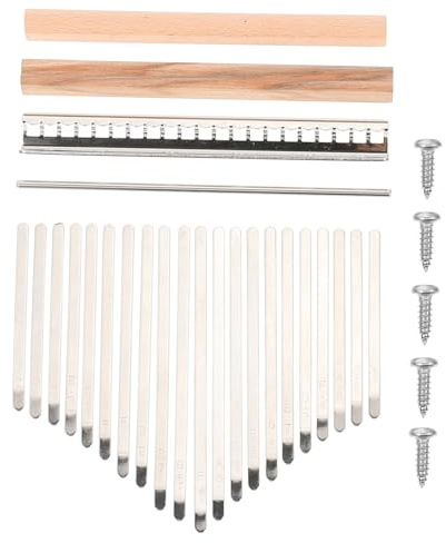 ERINGOGO Selbstgemacht Kalimba Zubehörset Tasten Daumenklavier Ersatzteile Aus Robustem Material Mit Brücke Und Montagezubehör Für Daumenklavier Musikliebhaber
