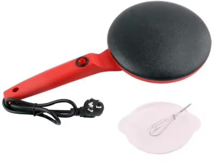 Machine à crêpes électrique Surface de cuisson antiadhésive, contrôle automatique de la température pour crêpes et tortillas, Poêle à gâteau