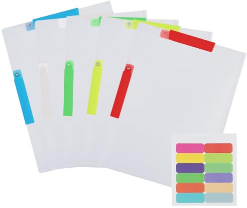 RoxNvm Dokumentenmappe A4, Postmappe A4 Schule Plastik, Dokumententasche A3 mit Etikettentasche für Dokumente Organisieren