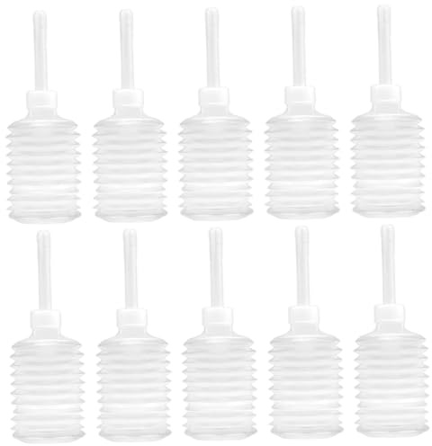 10pcs Einweg -Einlauf -Dusche -Applikator Flasche Vaginal Dusche Anal Applikator für Frauen Männer 200 ml (transparent)
