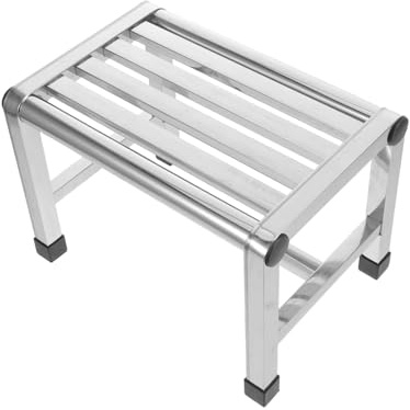 COLLBATH Banqueta Ducha de Acero Inoxidable Resistente y Versátil, Taburete Doméstico Fácil de Limpiar para Baño en Casa Asiento Antideslizante y Diseño Compacto