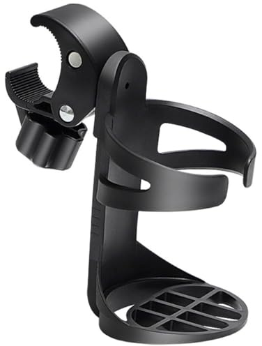 BIUDECO Portavasos Negro para Bicicleta y Scooter Función Multiusos y Material Pp Que Previene Vuelcos, Soporte Adecuado para Botellas y Tazas de Café en Exteriores