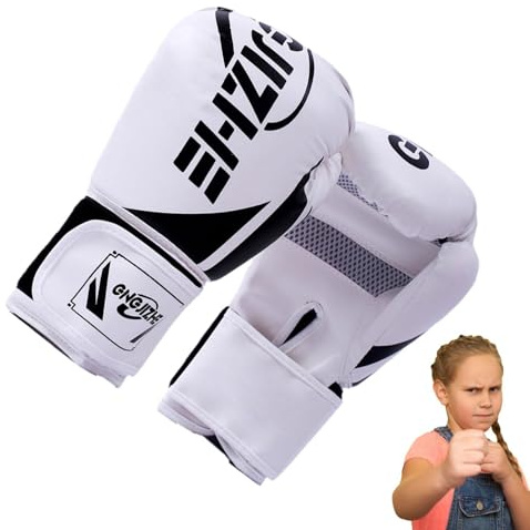 Guantes de Boxeo Para Niños - Guantes de Boxeo Fearless Para Niños, Guantes De Boxeo Para Niños De Cuero Mate, Guantes De Boxeo Para Niños MMA, Guantes De Boxeo Para Niños, Guantes MMA Absorbentes |