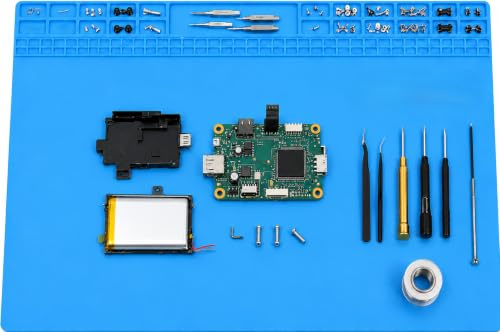 Soldering Mat, 70x40CM Extra Large Anti Static Repair Mat, Heat Resistant Electronics Repair Silicone Pad with Multiple Zone for Phone Electronic Watch Laptop Camera