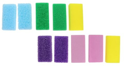 Ciieeo Pu Schaum Bimsstein Fußpflege 15 Stück Fußhautentferner Hornhautentferner für Pediküre Massage Stein der Durchblutung und Entspannung Tragbar Mehrfarbig Zufällige Zufällige Farbe
