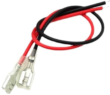 10 pz 2.8 MM/4. MM/6.3 MM Plug-in Morsettiera Filo A Molla Con Guaina Singola Testa Doppio cablaggio di collegamento(Single head,2.8MM_30CM_RED)