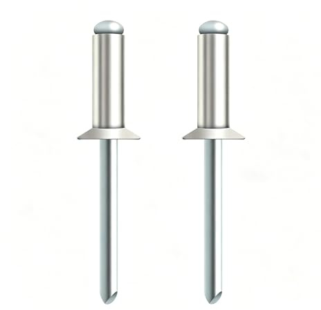100 Stück Senkkopf Aluminium Blindnieten, 4X5mm Popnieten