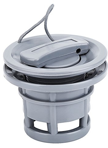 Valvola Gommone,Valvola dell'Aria della Barca,Doppia Serratura Valvola d'Aria + Chiave per Barca Gonfiabile Canottaggio Gonfiabile Canoa (Grigio)