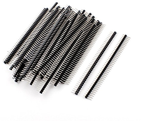 Aexit 2,54 mm tonhöjd Enradig 40-stifts genomgående hål hane-stiftremsanslutning 11mm längd 50st(2.54mm Pas Simple Rangée 40 Broches Trou Mâle Broche Connecteur de Bande Connecteur 11mm Longueur 50Pcs