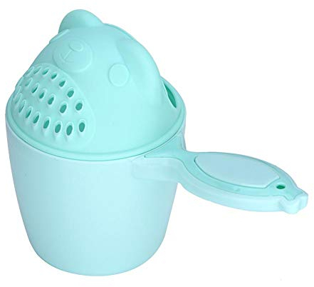 Baby Shampoo Cup süßes Kind waschen Haare Baden Flusher Schutzauge (/8.27x4.21x5.91in)(Grün)