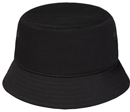 Pembroke® Bucket Hat, Fischerhut, Sonnenhut, 100% Baumwolle für Damen und Herren, Unisex, Schwarz, Größe 56