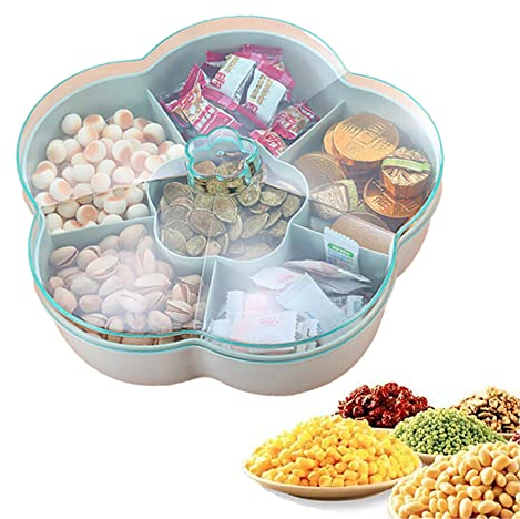 Snack Serviertablett Snacks Aufbewahrungsbox, Obst Candy Tablett, Süßigkeitenteller, Snack Aufbewahrungsbox Süßigkeiten Box, Süßigkeiten Tablett Mit Fach Für Nüsse, Süßigkeiten Und Trockenfrüchte