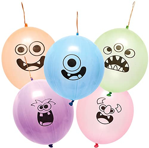 Baker Ross FX761 Monster Bunch-Boxballoons - 10er Packung, Partytütenfüller für Kinder