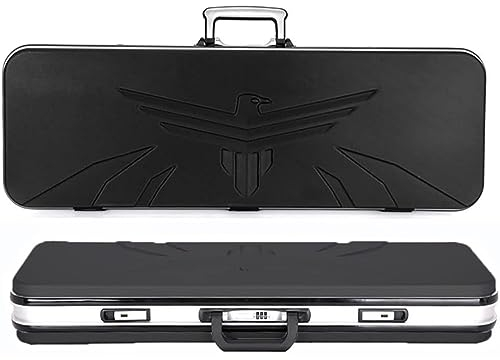 FLYUFO Taktischer Gewehr-Hartschalenkoffer, Gewehrkoffer, Langwaffe Koffer Mit Zahlenschlössern,Jagdkoffer Mit Innenfutter Aus Schaumstoff Flintenkoffer für Outdoor Tactical Gewehr 90 * 30 * 12cm