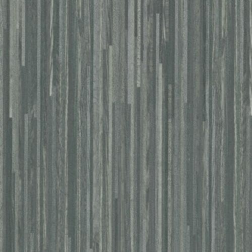 Grey Wood Effect Anti-Slip Vinyl Flooring for LivingRoom, Kitchen, 2.0mm Thick Cushion Backed Vinyl Sheet With Textile Backing Waterproof Lino Flooring-8m(26'3) X 4m(13'1)-32m²