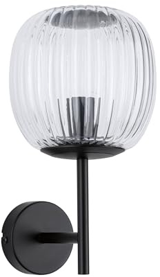 Paulmann 71144 Selection Bathroom Wandleuchte Ruya IP44 E14 230V max. 20W Glas, Schwarz matt, Badbeleuchtung