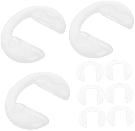 SKISUNO 10 Stück Rutschfeste Brillen Nasenpads Aus Silikongel Transparent Hautfreundlich Komfortable Nasenstütze Für Brillen Sonnenbrillen Brillenzubehör Für Flache Fassungen