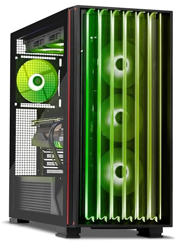 YEYIAN PC Gamer Mirage X | Intel Core i7-14700F 20 Cores up to 5.4 GHz | NVIDIA GeForce RTX 5070 12GB GDDR7 | 32GB DDR5 6000MHz | SSD 1TB NVMe Gen4 | Win 11 Pro