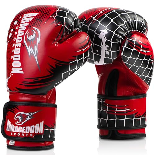 Guantoni da boxe uomo donna – Guanti da allenamento per boxe, kickboxing e Muay Thai – Guantoni in pelle sintetica PU per uomini e donne – Guantoni da sparring per sport da combattimento