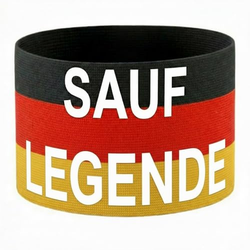 Jasio - Armbinde SAUF LEGENDE | 30 x 9 cm (Größe: XL) | Bier Kapitän Armbinde | DAS ORIGINAL
