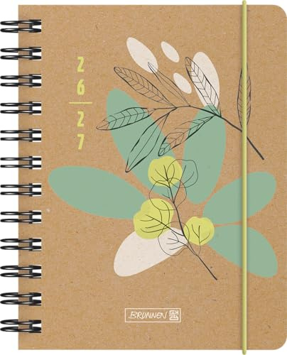 Schülerkalender 2026/2027 Sprout | A6, Papier: 1 Seite = 1 Tag, Sa. und So. auf einer Seite ; Kalendarium: August 2026 bis Juli 2027