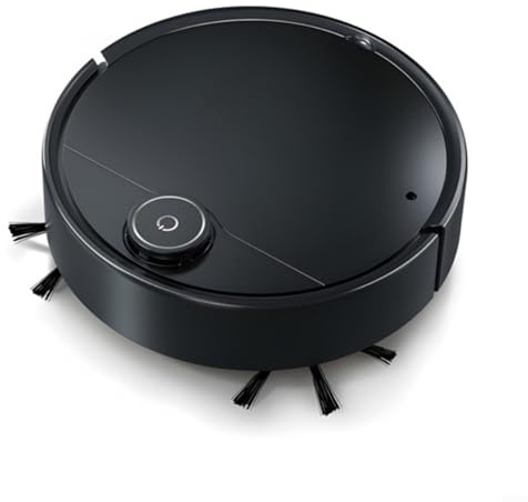 Fauhapyway Robot aspirador inteligente 5 en 1 con trapeador, humidificador de nano-spray y control de aplicación para limpieza silenciosa del hogar