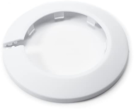 MroMax Passend für 6,3 cm Außendurchmesser, Flansch, Wasserrohrabdeckung, Dekoration, weiße Rohrabdeckung, Heizkörper, PP-Kunststoff, Rosettenrohrmanschette