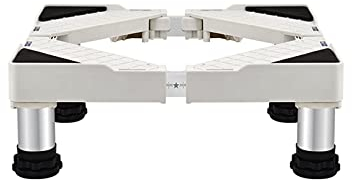 Kühlschrank Waschmaschine Sockel Höhe 10cm Anti-Scratch Untergestell Podeste & Rahmen für Trockner Verstellbare Länge 50-75cm Stand für Geschirrspüler