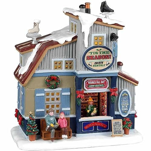 Lemax 25883 Caddington Village Lighted Building: Tis The Season Skate Rentals