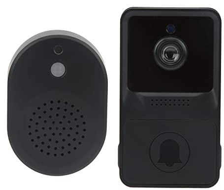 ASHATA Intelligente Drahtlose Türklingelkamera, Video-Türspion, WiFi-Video-Türklingel für Überwachungssicherheit, Haussicherheitssystem mit Bewegung, Smart Life-App-Steuerung