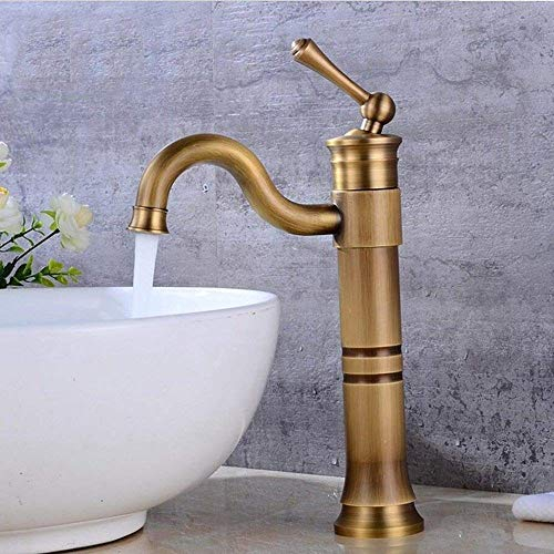 Mischbatterie Europäisch Nostalgisch Badezimmer Mischbatterie Vintage Wasserhähne Waschbecken Wasserhahn Retro Badezimmer Wasserhahn kann um 360 Grad drehbar sein für Küche Badezimmer